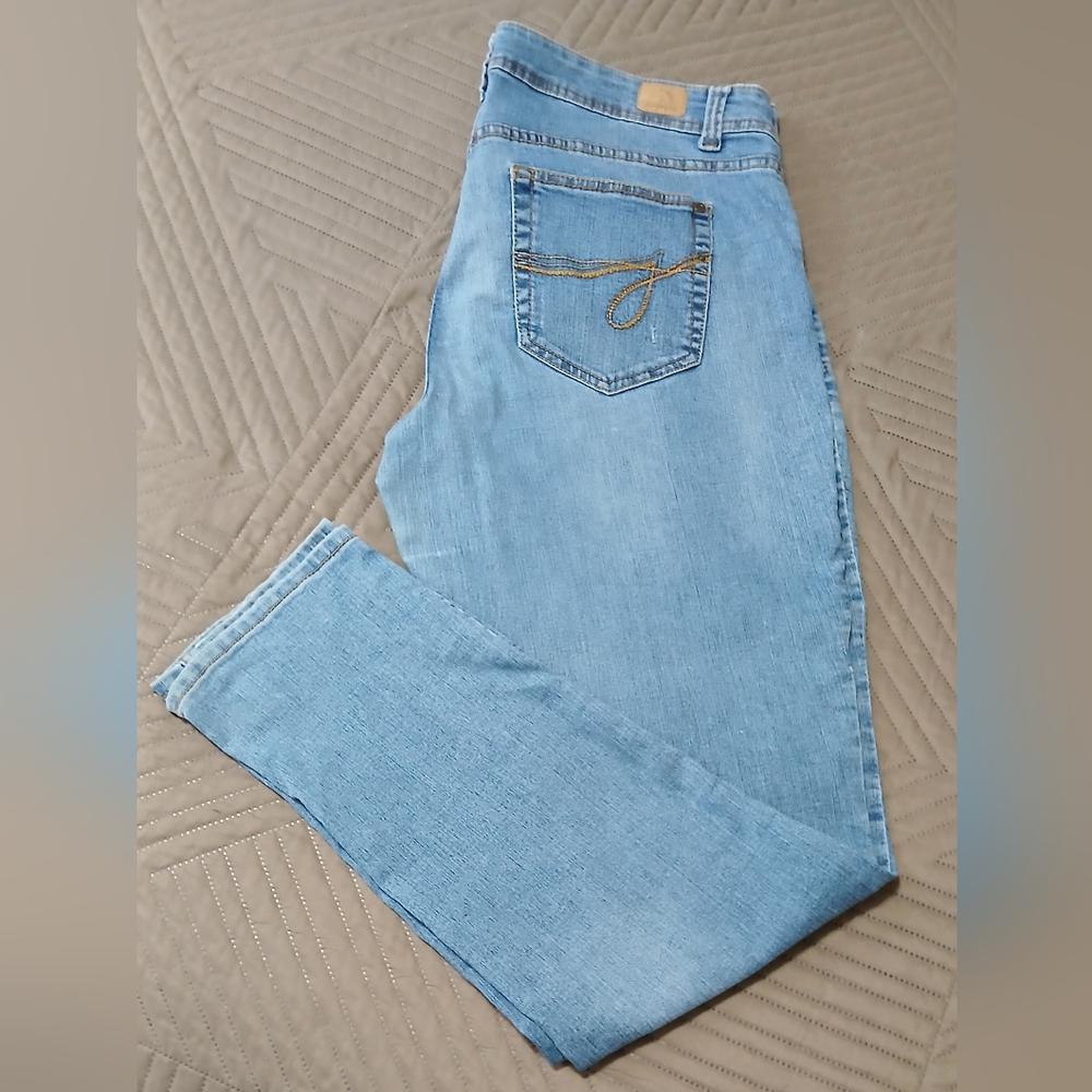 Jordache Faded Jeans, Size 14, Tag says Skinny but find them Straight Pant.